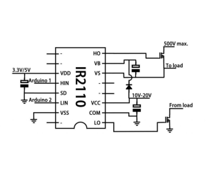 IR2110に基づく高周波インバータの設計と実装